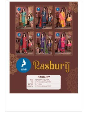Kaya Rasbury Chanderi Digital Print Kurti Pant Set with Dupatta Elegant Ethnic Wear Wholesale kurti pant with dupatta Catalogs
