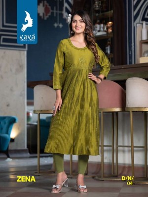 Kaya Zena Long Gown Stylish Kurti catalogue wholesaler  kurtis catalogs