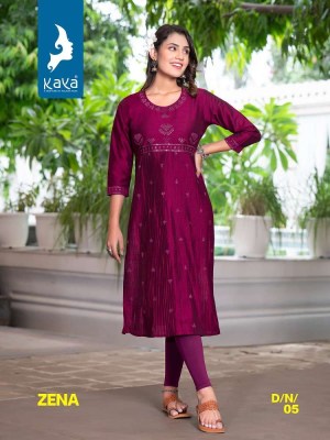 Kaya Zena Long Gown Stylish Kurti catalogue wholesaler  kurtis catalogs