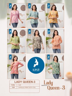 Kaya by Lady queen 3 capsul print western wear catalogue at affordable rate western wear catalogs