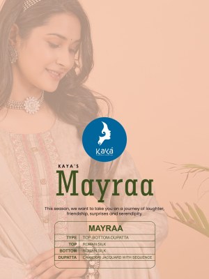 Kaya by Mayra fancy straight kurti pant and dupatta catalogue at amaviexpo readymade suit catalogs