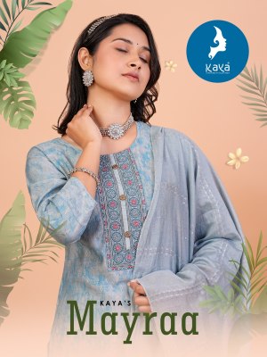 Kaya by Mayra fancy straight kurti pant and dupatta catalogue at amaviexpo readymade suit catalogs