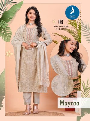Kaya by Mayra fancy straight kurti pant and dupatta catalogue at amaviexpo readymade suit catalogs