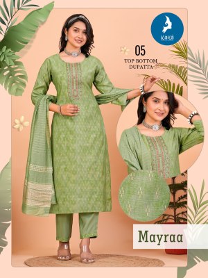 Kaya by Mayra fancy straight kurti pant and dupatta catalogue at amaviexpo readymade suit catalogs