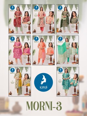 Kaya by Morni 3 chanderi foil printed fancy readymade suit catalogue at affordable rate readymade suit catalogs