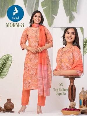 Kaya by Morni 3 chanderi foil printed fancy readymade suit catalogue at affordable rate readymade suit catalogs