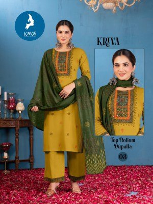 Kaya kurti Kriva Designer Rayon Straight Kurta  Rayon Bottom And Chanderi Block Print Dupatta Set Wholesale kurtis catalogs
