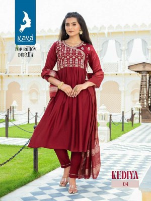 Kaya kurti new launch kedia roman silk Kurti pant dupatta set Kurti catalogue  kurtis catalogs