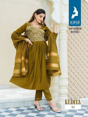 Kaya kurti new launch kedia roman silk Kurti pant dupatta set Kurti catalogue  kurtis catalogs