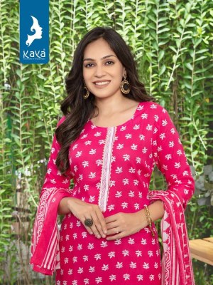 Kaya kurti presents mosoon rayon printed Kurti pants and dupatta set catalogue wholesale rate  kurtis catalogs
