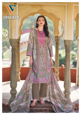 Kesar Karachi vol 1 by Vandana Lawn Cotton Printed dress material catalogue at low price dress material catalogs