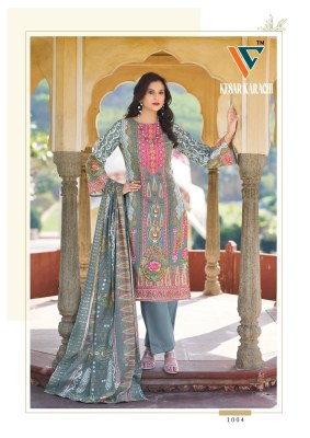 Kesar Karachi vol 1 by Vandana Lawn Cotton Printed dress material catalogue at low price dress material catalogs