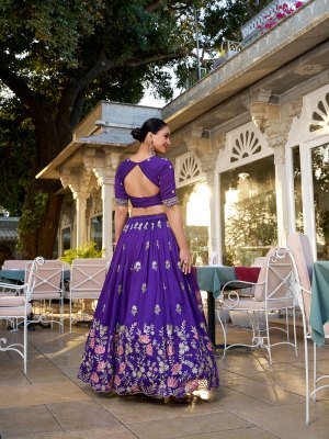 Keshvi Premium Vichitra Silk Embroidered Lehenga Choli Set with Sequins Dupatta lehenga choli catalogs