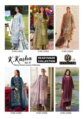 Keval Fab K Kasha Vol 22 Heavy Cotton Ready Made Suit Set with Dupatta readymade suit catalogs