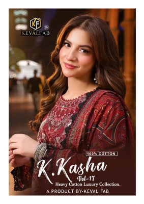 Keval Fab Kasha Vol 17 Exclusive Karachi Collection With Expansive Desinger Kurti Pant And Dupatta Wholesale  wholesale catalogs