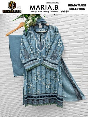 Keval Fab Maria B Vol 38 Heavy Cotton Print Readymade Wholesale Kurtis Set readymade suit catalogs