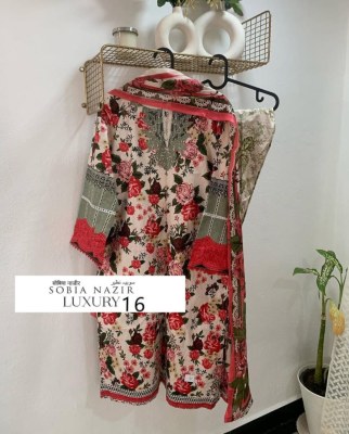 Keval Fab Sobia Najir Vol 16 Exclusive Designer Karachi Print Kurti Pant Dupatta Wholesale  kurtis catalogs