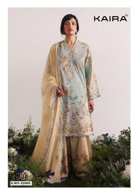 Keval Kaira Vol-32 Heavy Lawn Cotton Karachi Readymade Kurti Pant with Dupatta Set kurti pant with dupatta Catalogs