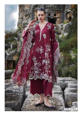 Keval Maria B Vol 37 Pure Lawn Cotton Pakistani Kurti Pant Dupatta Set Wholesale kurtis catalogs