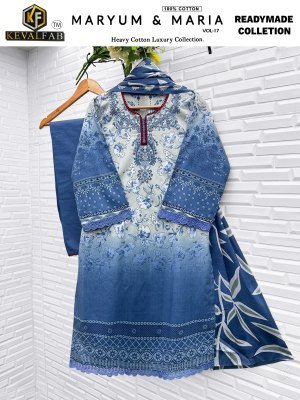 KevalFab Maryum And Maria Vol 17 Karachi Readymade Kurti Pant with Dupatta Cotton And Lawn Kurti for Women And Wholesale kurtis catalogs