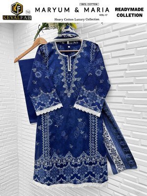KevalFab Maryum And Maria Vol 17 Karachi Readymade Kurti Pant with Dupatta Cotton And Lawn Kurti for Women And Wholesale kurtis catalogs