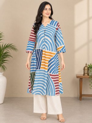 Khadi Cotton 2-Piece A-Line Top Palazzo Set Size wise Combo Set