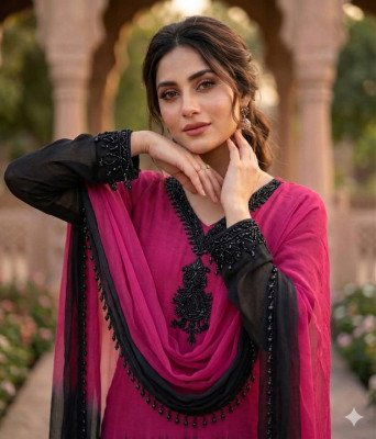 Khas D No. 5 3 Piece Hand Embroidery Kurti Pant with Dupatta Set kurti pant with dupatta Catalogs