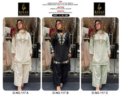 Khas Viral Readymade Armani Satin Kurti with Farshi Salwar & Chiffon Dupatta salwar kameez catalogs