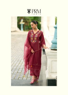 Khayaal Prm Pure Mull Chanderi Kurti Set with Embroidery Handwork Sleeves And Organza Dupatta Wholesale kurtis catalogs