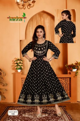 Khetti Metti by Kanha fancy heavy reyon embroidered kurti catalogue at low rate Amavi