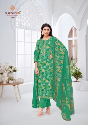 Khushboo vol 1 by Suryajyoti Pure Lawn Foil Printed unstitched suit catalogue at affordable rate salwar kameez catalogs