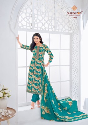 Khushboo vol 1 by Suryajyoti Pure Lawn Foil Printed unstitched suit catalogue at affordable rate salwar kameez catalogs