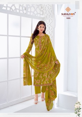 Khushboo vol 1 by Suryajyoti Pure Lawn Foil Printed unstitched suit catalogue at affordable rate salwar kameez catalogs