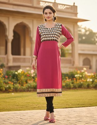 Khushi Fashion Vol 17 Georgette Handwork Kurti Set with Elegant Ethnic Wear Wholesale kurtis catalogs