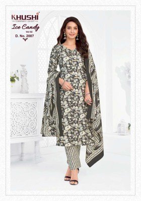 Khushi Ice Candy Vol-2 Pure Cotton Pant Style Kurti Set kurti pant with dupatta Catalogs