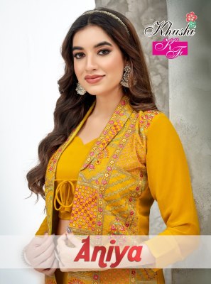 Khushi fashion present Aniyai exclusive fully embroidered blazer co ord set catalogue at wholesale price  Amavi