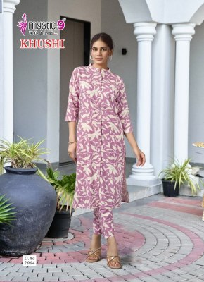 Khushi vol 2 by Mystic 9 Heavy Viscose Printed top bottom and dupatta catalogue at affordable rate readymade suit catalogs