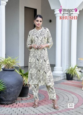 Khushi vol 2 by Mystic 9 Heavy Viscose Printed top bottom and dupatta catalogue at affordable rate readymade suit catalogs