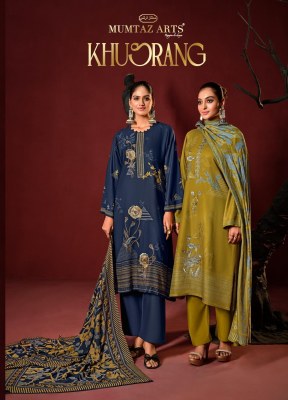 Khusrang by Mumtaz arts pure pasmina digital prented dress material catalogue at affordable rate Mumtaz Arts 