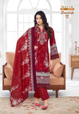 Khwahish vol 2 by Mayur lawn Cotton Fine quality unstitched suit catlogue at affordable rate dress material catalogs
