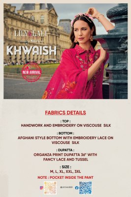 Khwaish by Lily and lali Hand embroidered fancy readymade suit catalogue at amaviexpo readymade suit catalogs