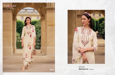 Khwaish by Lily and lali Hand embroidered fancy readymade suit catalogue at amaviexpo readymade suit catalogs