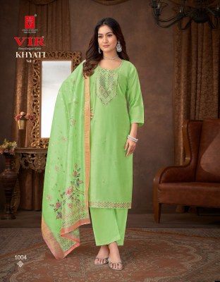 Khyati vol 1 by VIR Gadhwal embroidered super quality readymade suit catalogue at low rate readymade suit catalogs