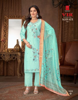 Khyati vol 1 by VIR Gadhwal embroidered super quality readymade suit catalogue at low rate readymade suit catalogs