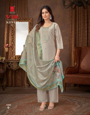 Khyati vol 1 by VIR Gadhwal embroidered super quality readymade suit catalogue at low rate readymade suit catalogs