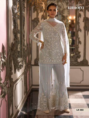 Kimora Heavy Cutdana Sequence Work Readymade Designer Suit D.No 001-003 readymade suit catalogs