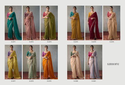 Kimora I-Con Vol-37 Series 2371-2381 Premium Silk  Beads Cutdana Work Saree Collection sarees catalogs