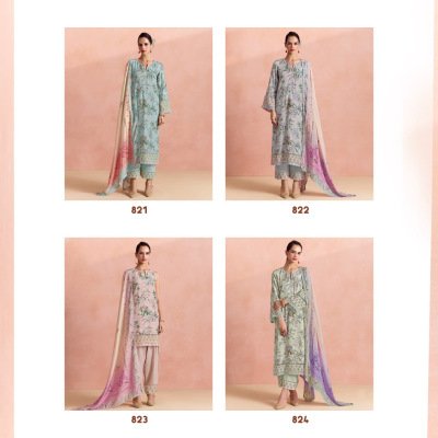 Kimora Suit Fern Vol 75 Premium Lawn Digital Print Dress Material dress material catalogs