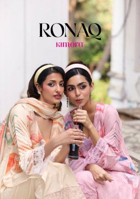 Kimora Suit Ronaq Vol. 80 Premium Cotton Lawn Dress Material 