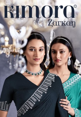 Kimora by zarkan Beautifully Designed Party Wear Collection saree catalogue at wholesale price sarees catalogs